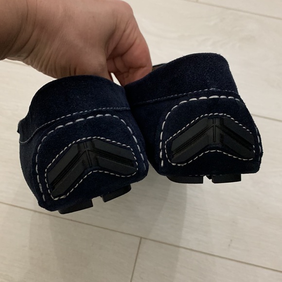 Zanzara NWOT Navy Suede Loafers size 10 - Picture 8 of 14